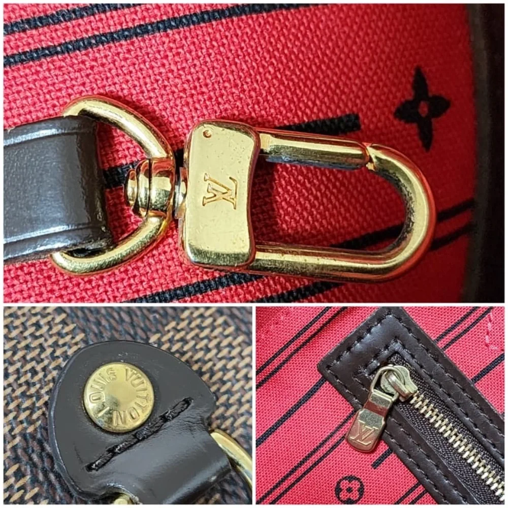 Authentic Louis Vuitton Damier Ebene Neverfull MM